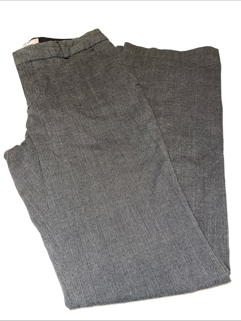 Banana Republic Martin Fit Pants |  Size 4 | Gray Plaid Stretch Career Pants